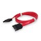 Add-On Addon 61Cm (2.00Ft) Sata Male To Female Red Cable SATAMF24IN - alternate 4